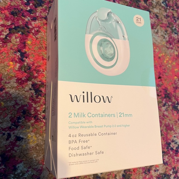 Willow Milk Containers 21mm NIB - Picture 3 of 4